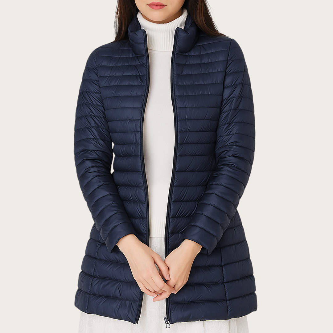 Damska Puchowa Kurtka | Długi Rękaw