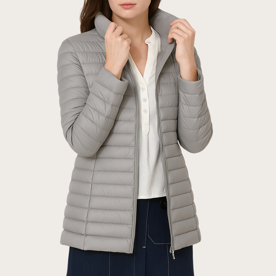 Damska Puchowa Kurtka | Długi Rękaw