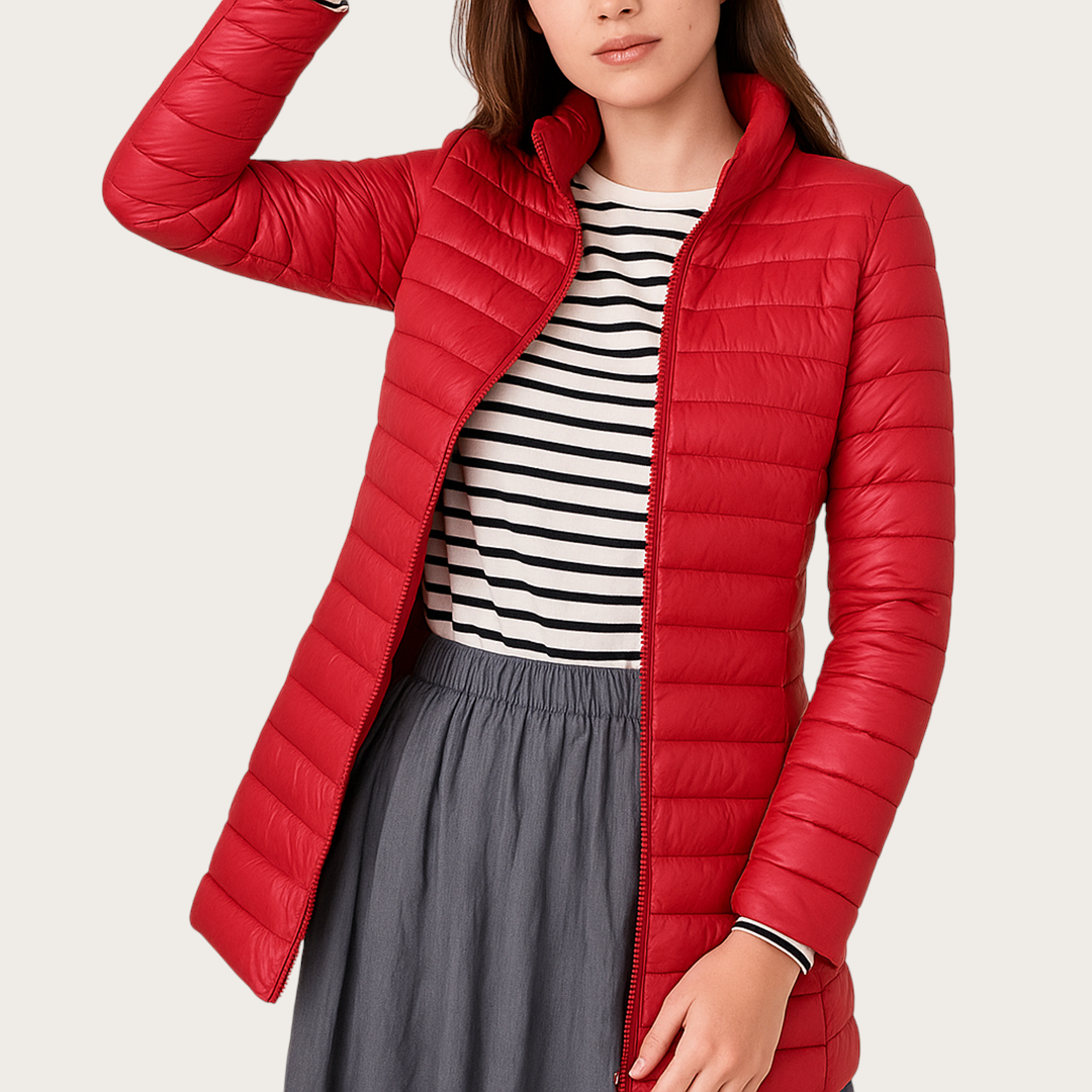 Damska Puchowa Kurtka | Długi Rękaw