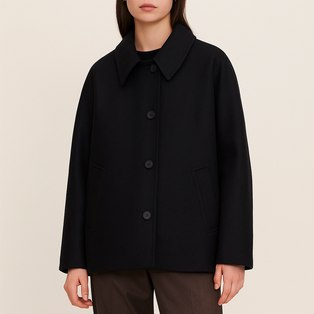 Oversize Damski Płaszcz Z Guzikami | Zima