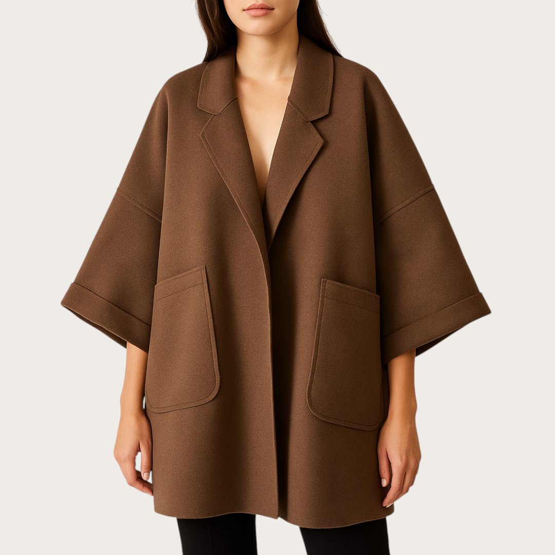 Damski Zimowy Płaszcz Trenczowy | Oversize