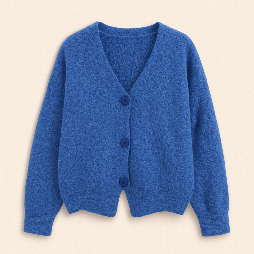 Damski Kardigan Z Długim Rękawem | Dekolt W Serek