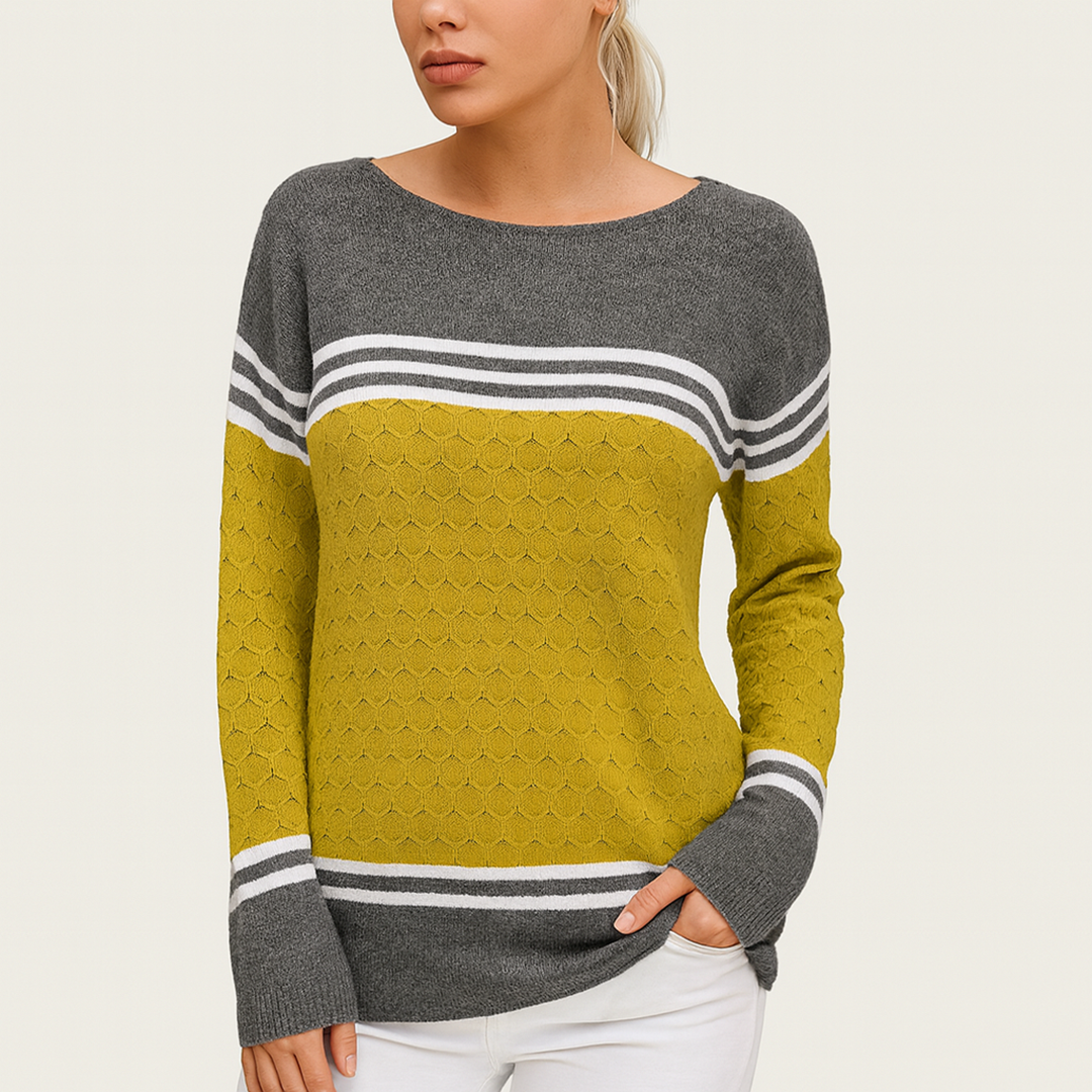 Damski Sweter W Paski | Stylowy