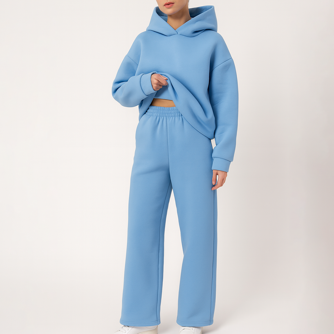 Oversize Domowy Zestaw Dla Kobiet | Długi Rękaw