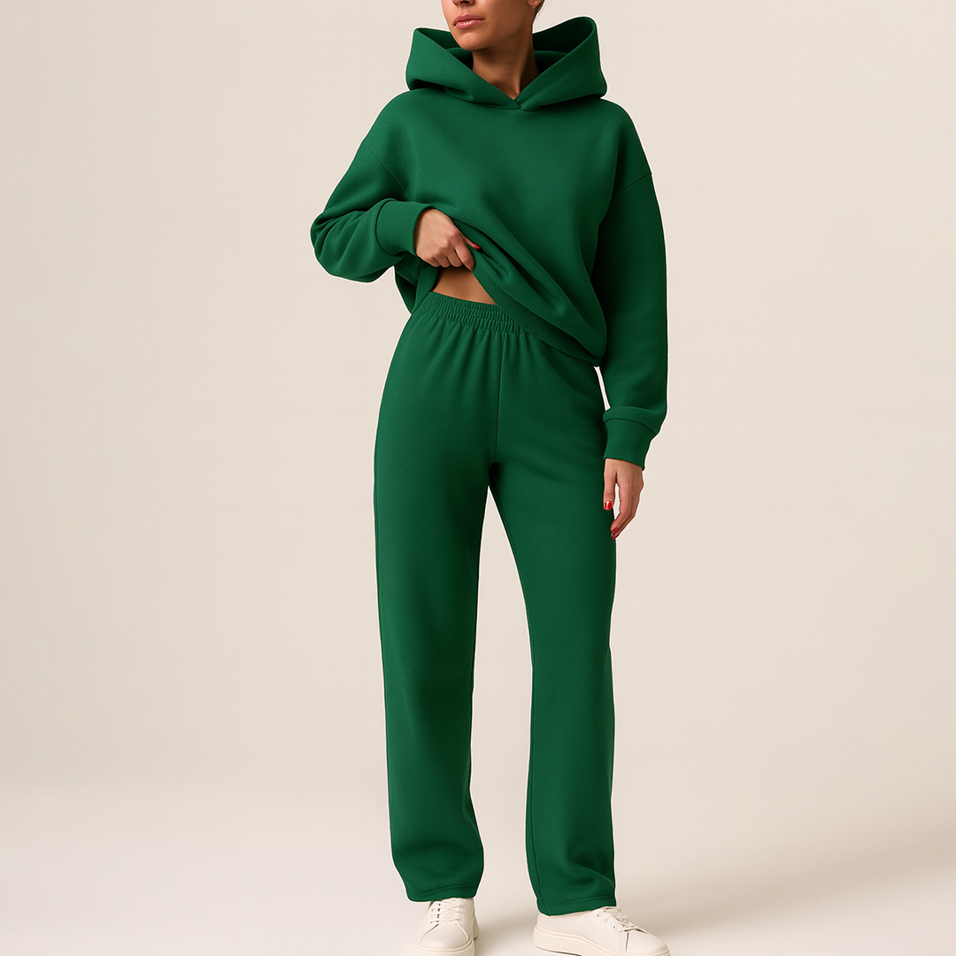 Oversize Domowy Zestaw Dla Kobiet | Długi Rękaw