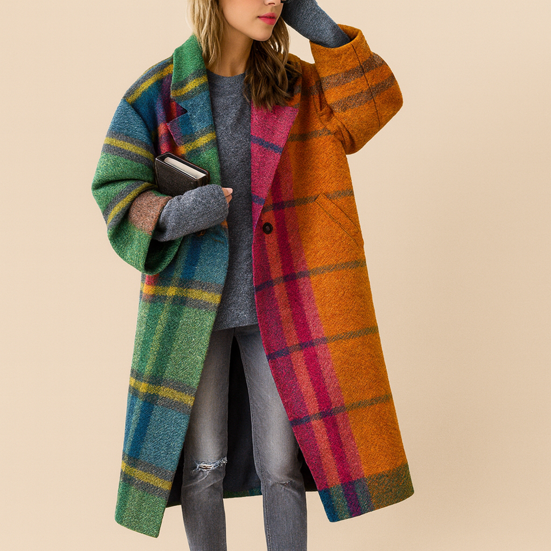 Damski Jesienny Długi Płaszcz Trencz | Codzienny