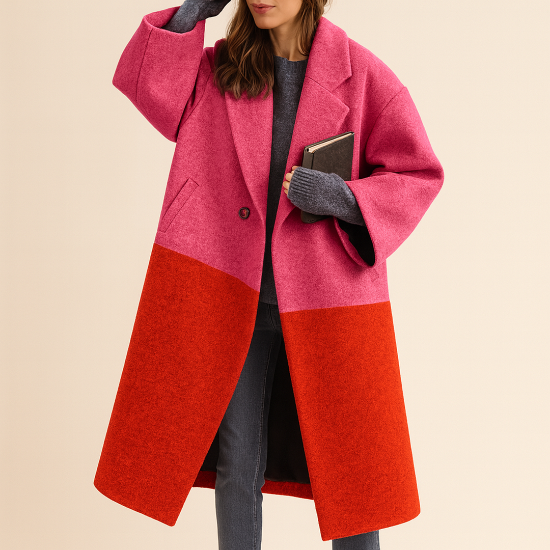 Damski Jesienny Długi Płaszcz Trencz | Codzienny