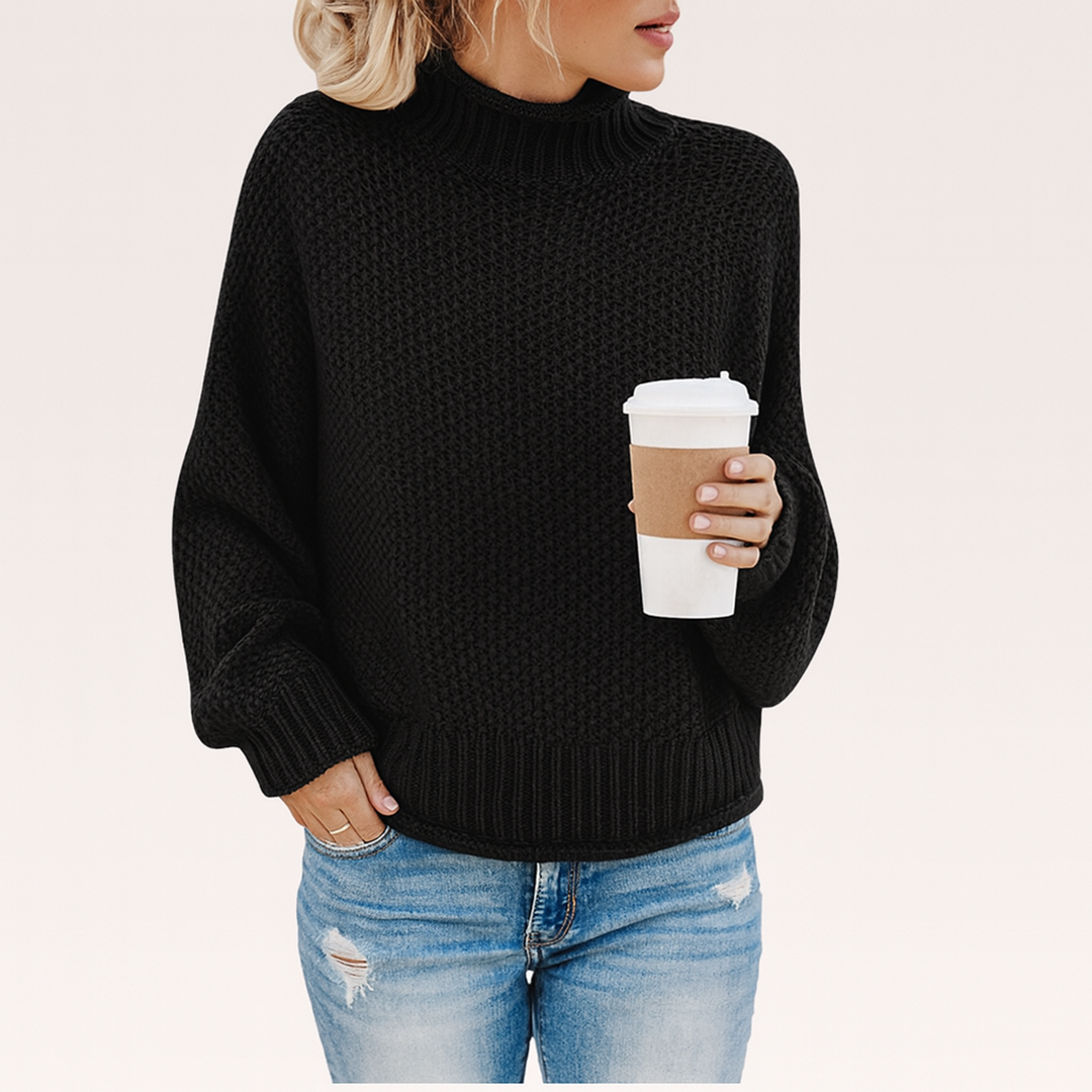 Damski Dzianinowy Zimowy Sweter | Golf