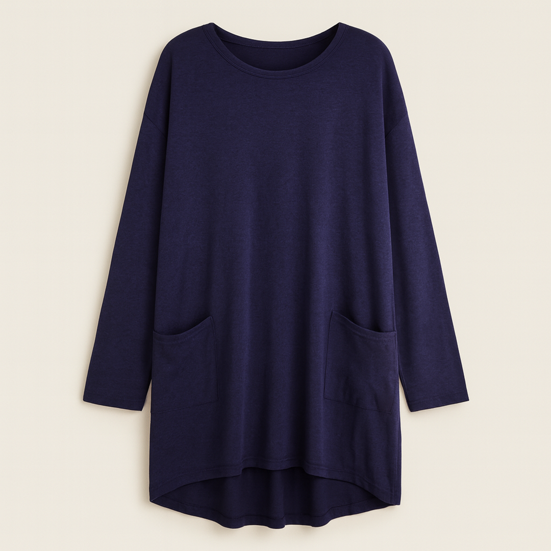 Codzienny Sweter Okrągły Dekolt Damski | Oversize