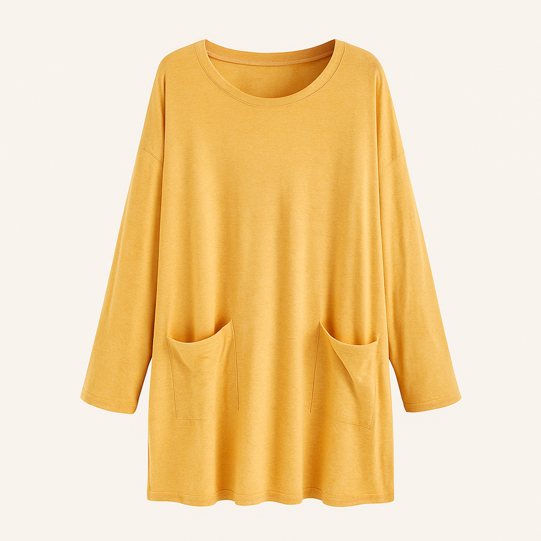 Codzienny Sweter Okrągły Dekolt Damski | Oversize