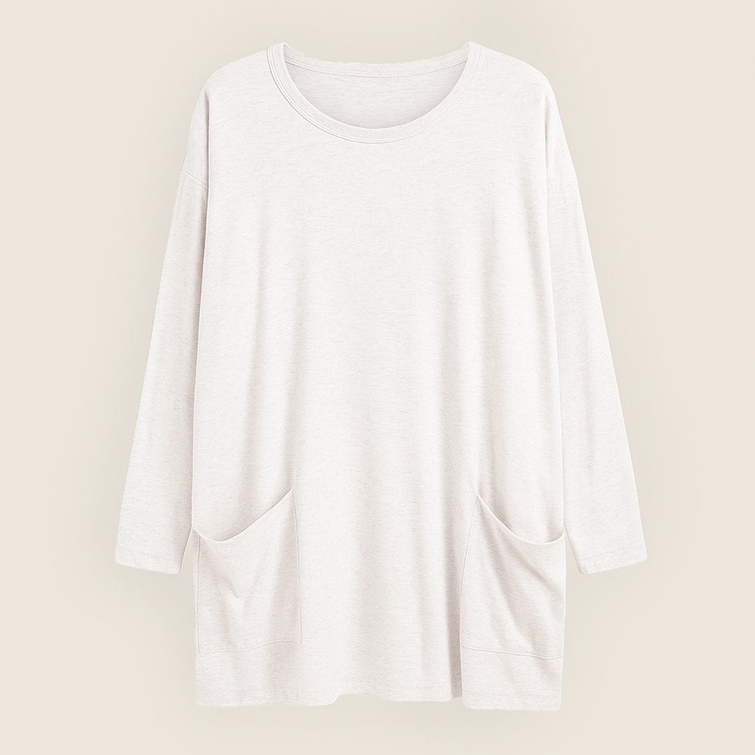 Codzienny Sweter Okrągły Dekolt Damski | Oversize