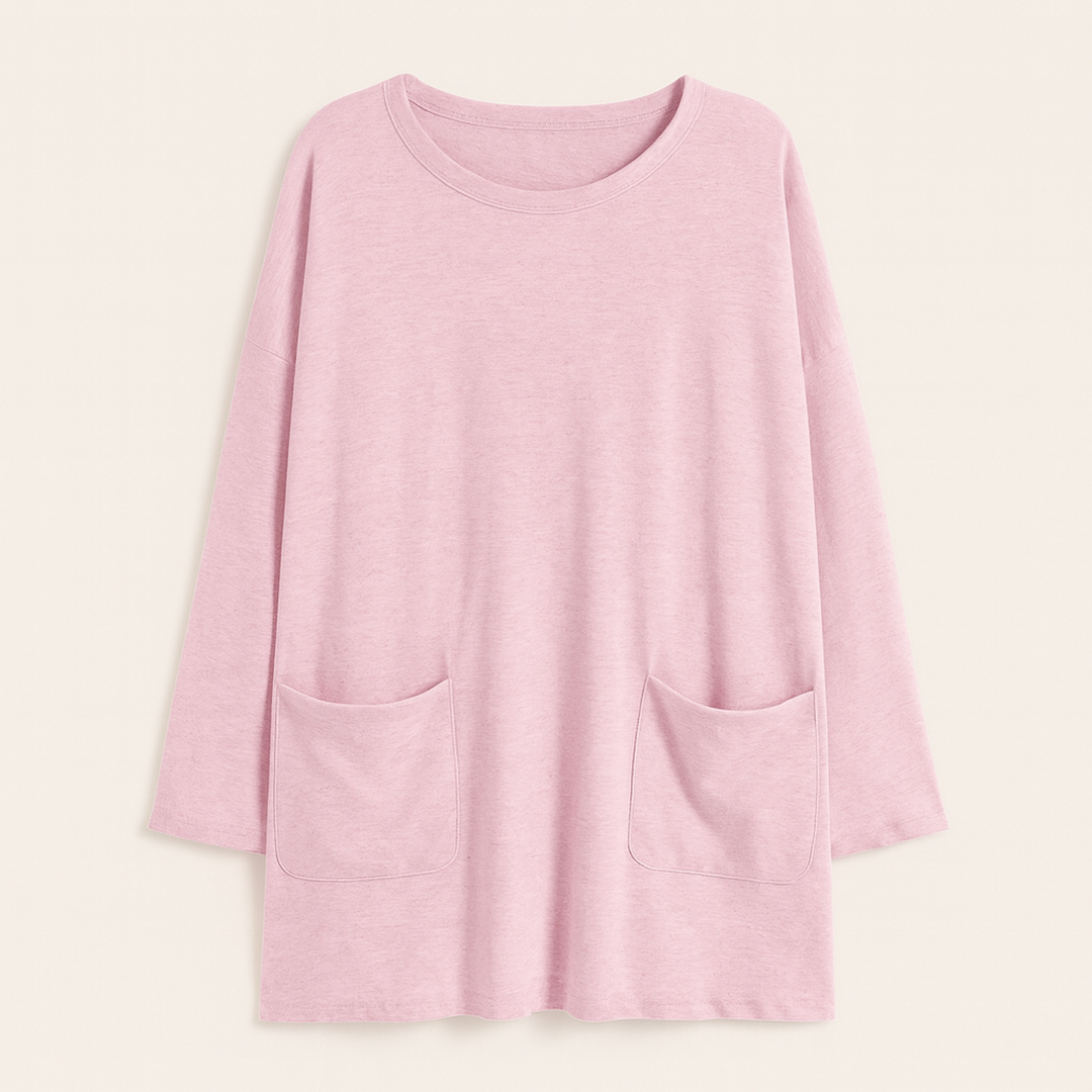 Codzienny Sweter Okrągły Dekolt Damski | Oversize