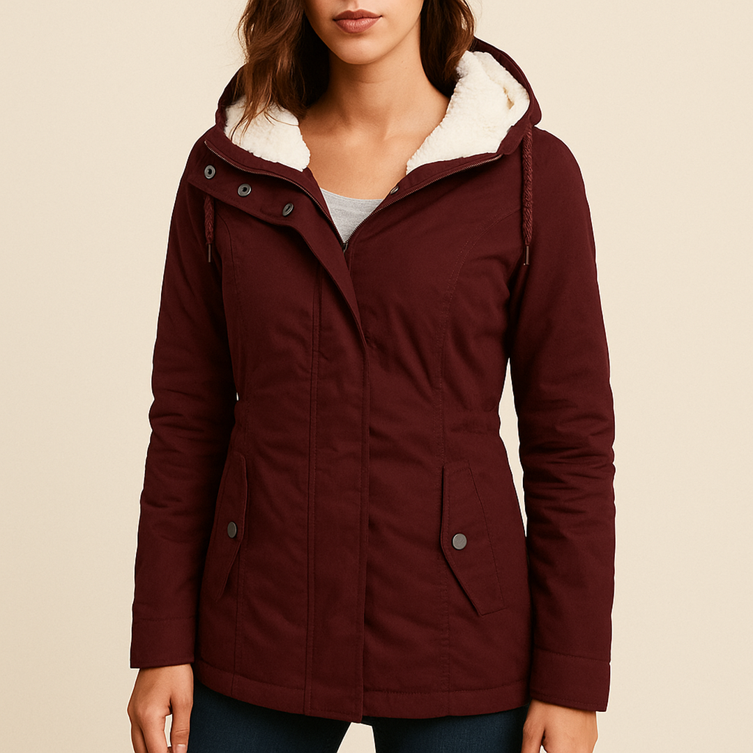 Damska Kurtka Przeciwdeszczowa Z Długim Rękawem | Zima