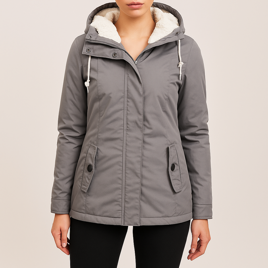 Damska Kurtka Przeciwdeszczowa Z Długim Rękawem | Zima