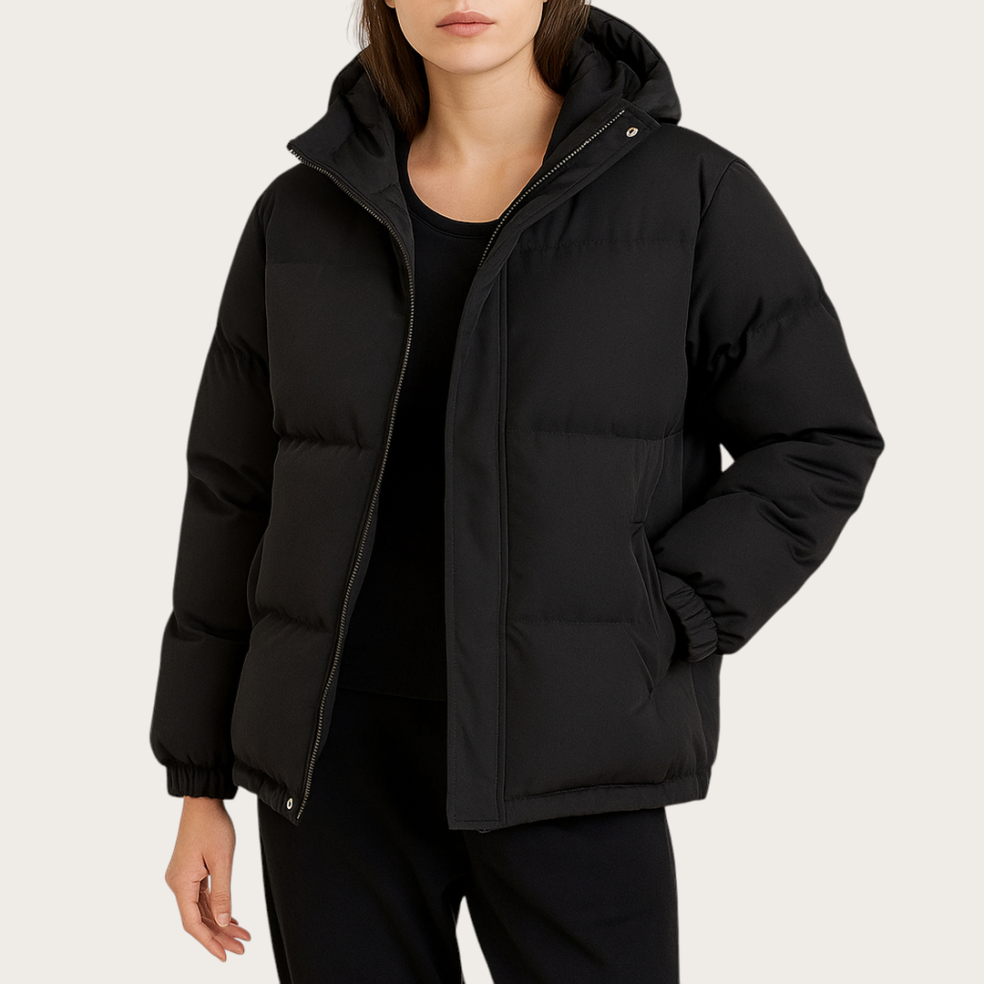 Damska Zimowa Pikowana Kurtka | Długie Rękawy