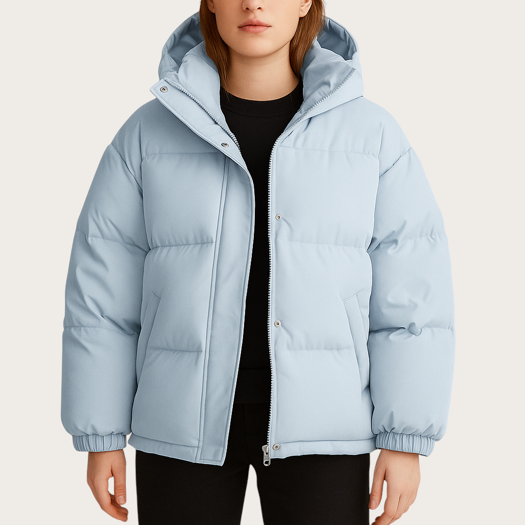 Damska Zimowa Pikowana Kurtka | Długie Rękawy