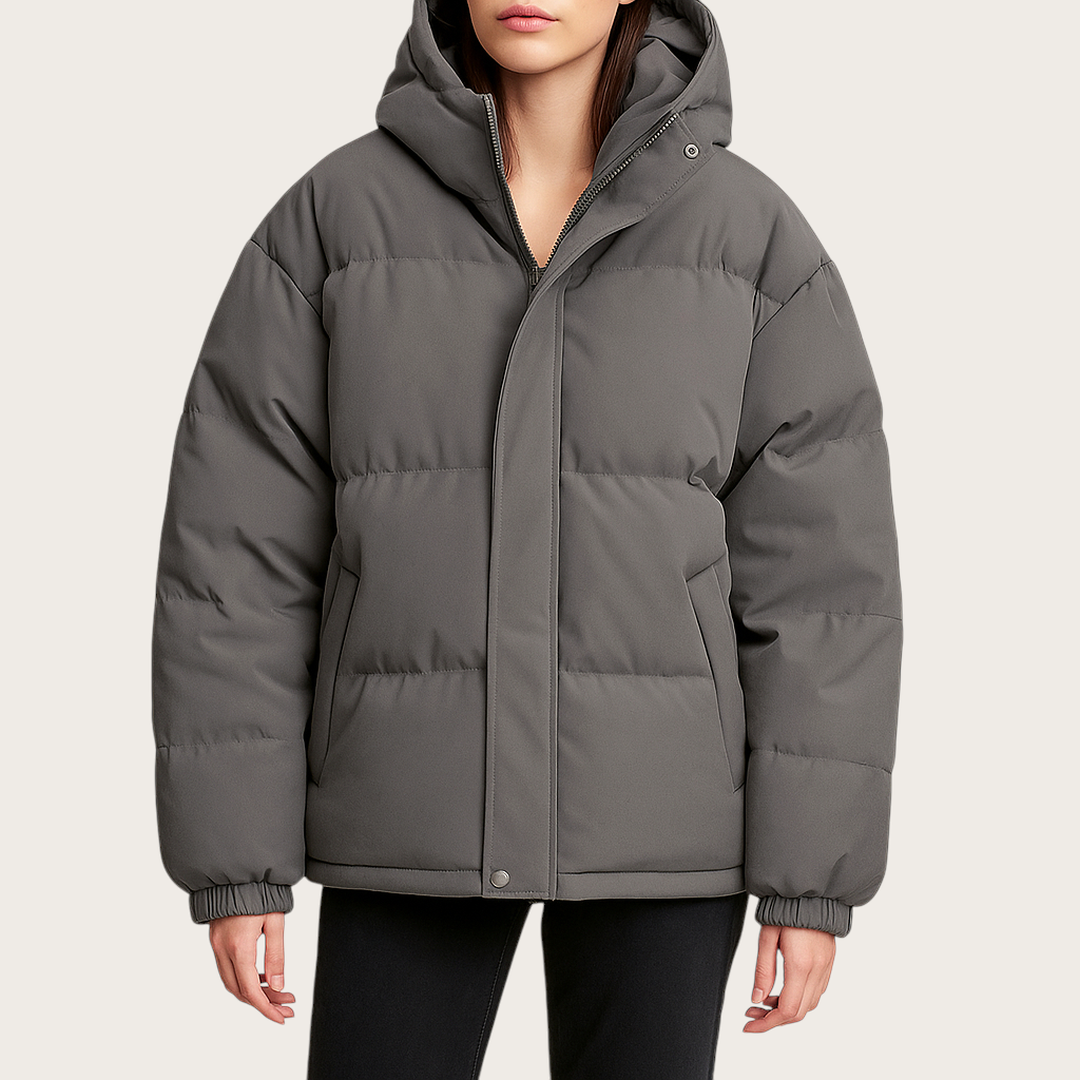 Damska Zimowa Pikowana Kurtka | Długie Rękawy