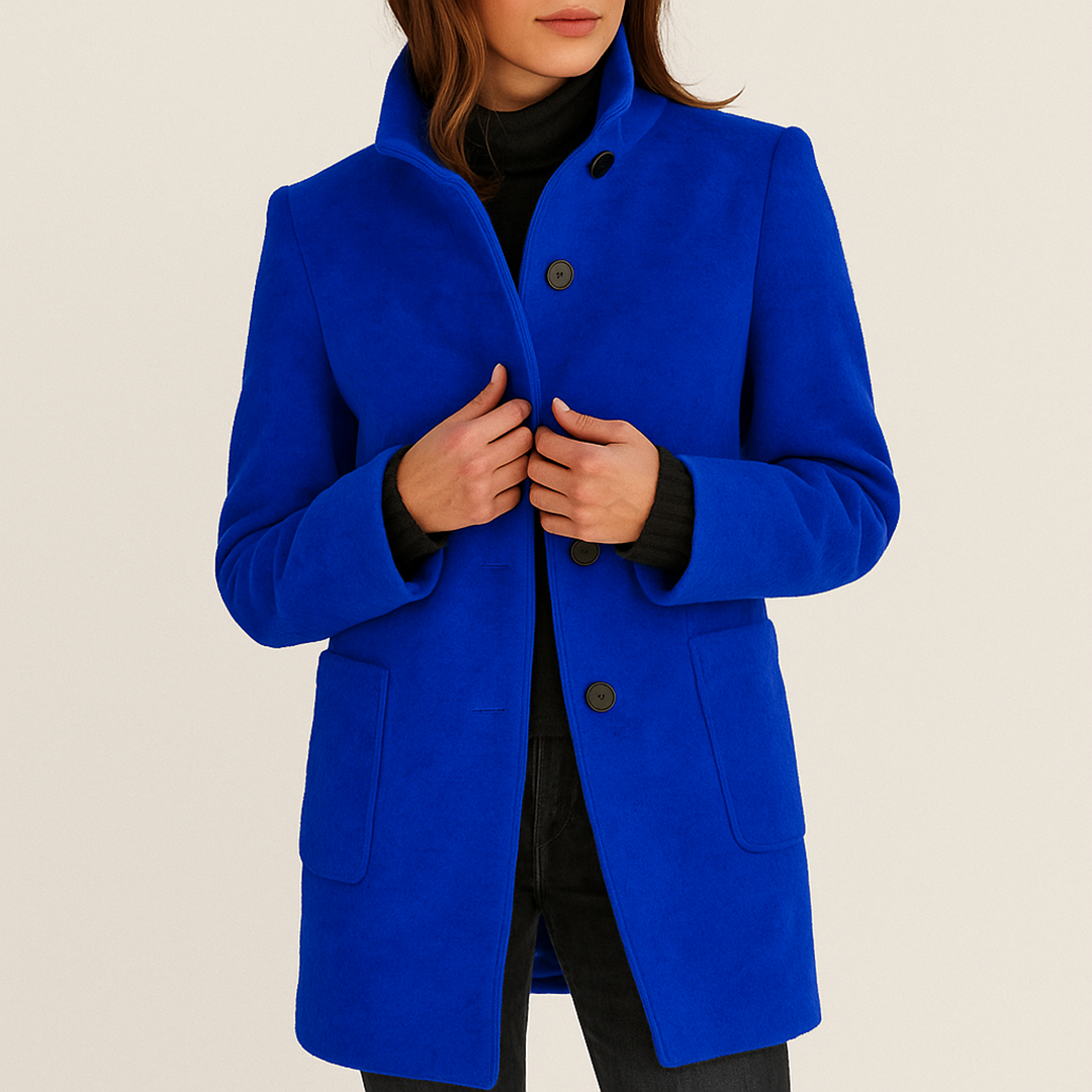 Damski Casualowy Zimowy Płaszcz | Z Guzikami