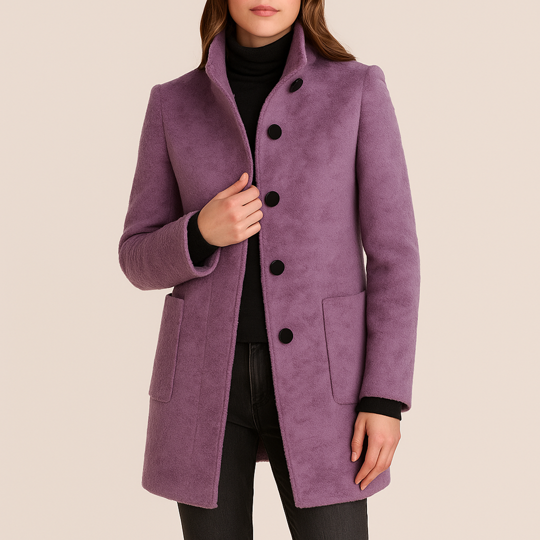 Damski Casualowy Zimowy Płaszcz | Z Guzikami