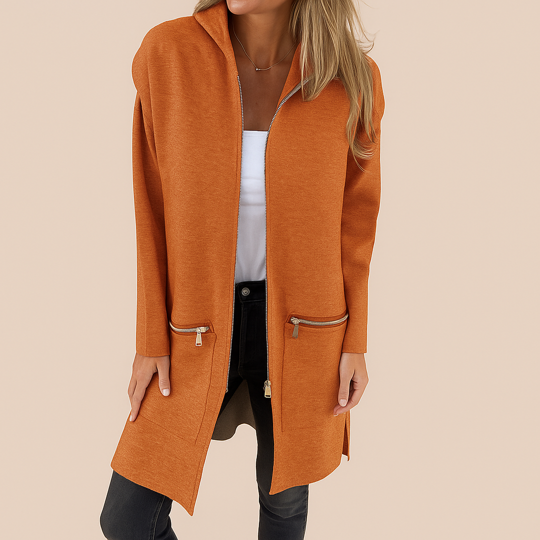 Damski Długi Kardigan | Jednolity