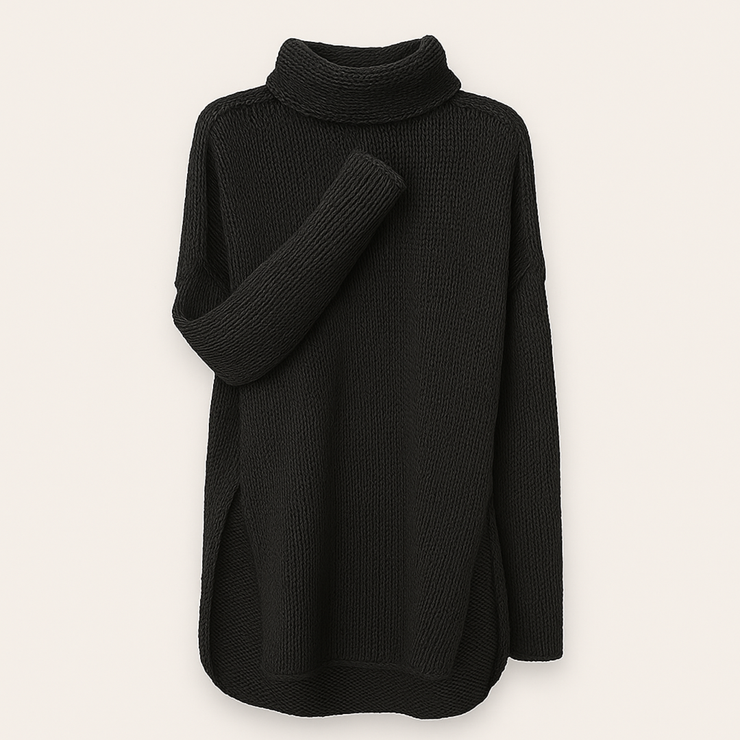 Damski Długi Zimowy Golf | Casual