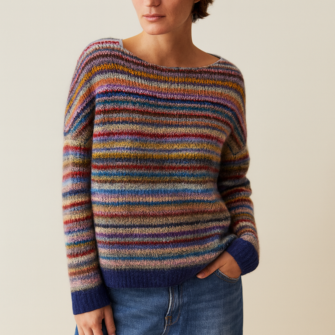 Damski Jesienny Sweter Dzianinowy | Długi Rękaw