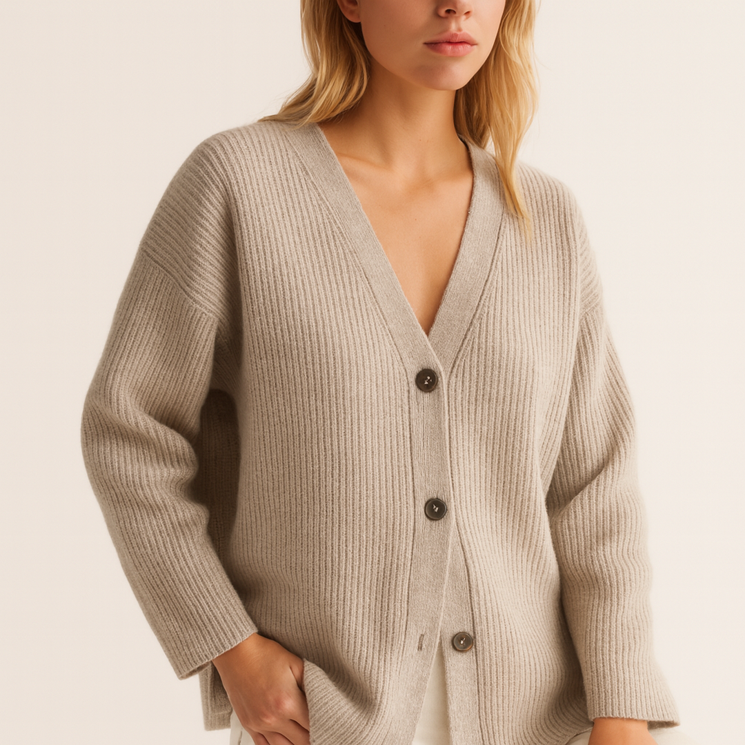 Damski Kardigan Z Guzikami | Duży