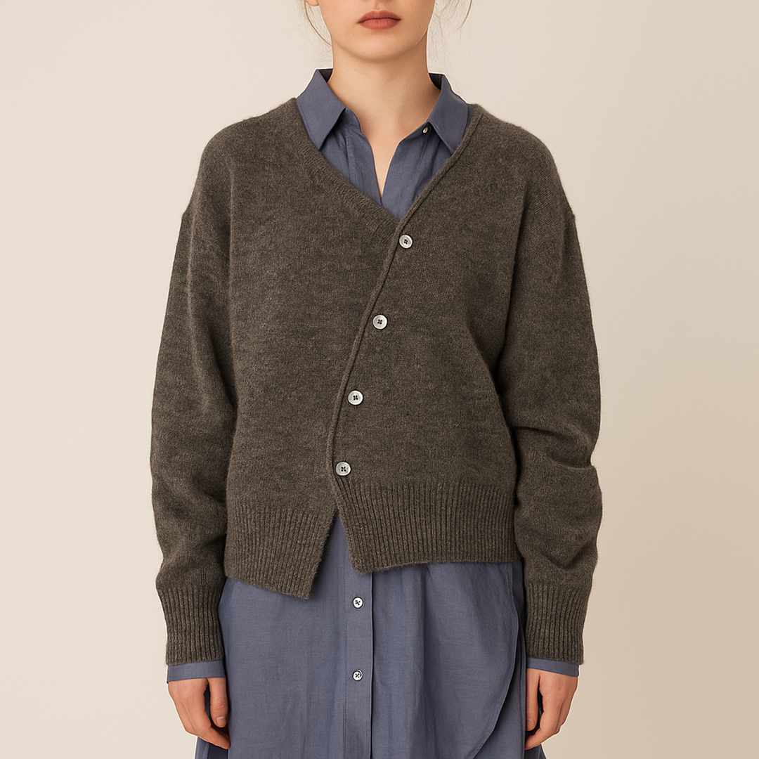 Damski Kardigan Z Guzikami | Zima