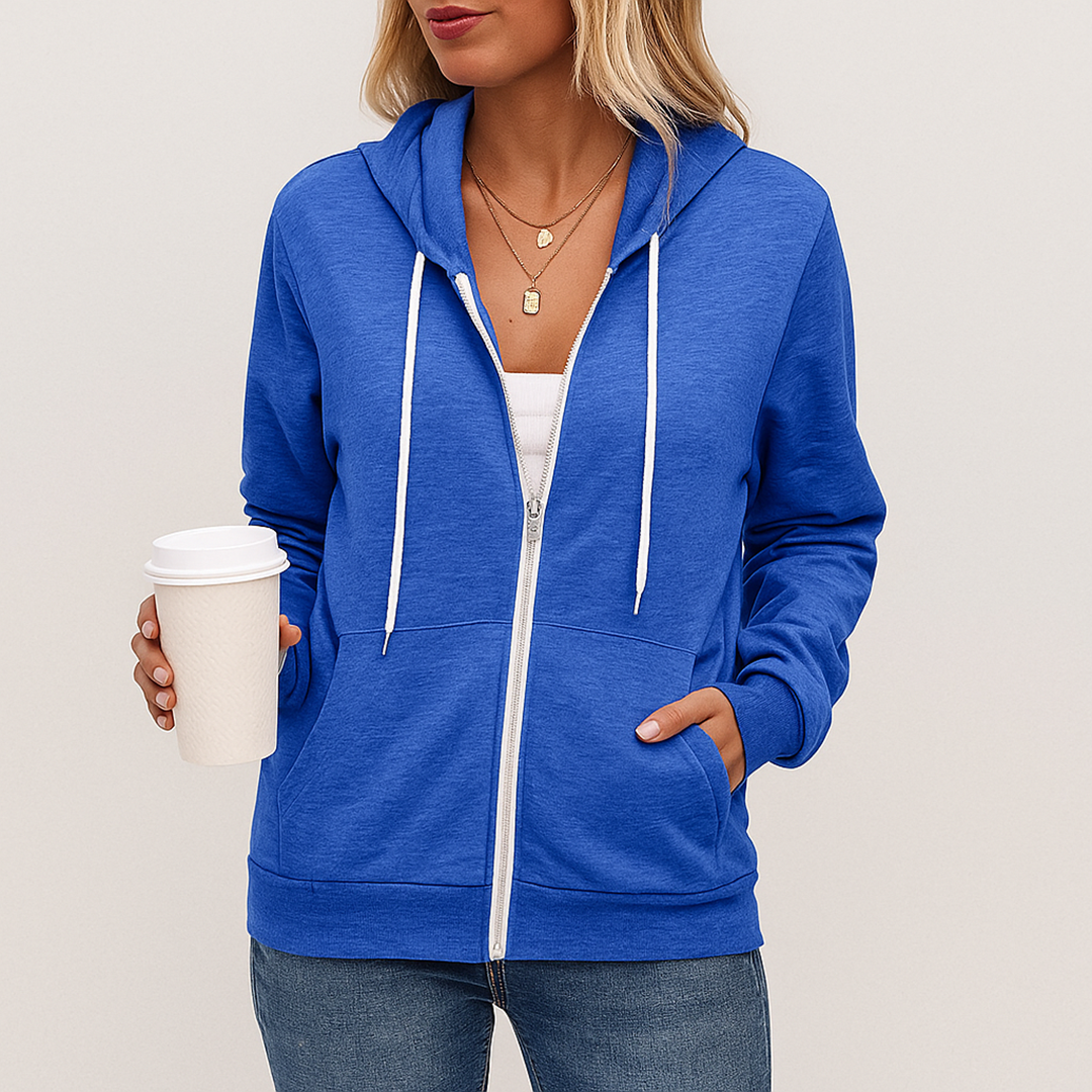 Damski Kardigan Z Kapturem | Z Zamkiem