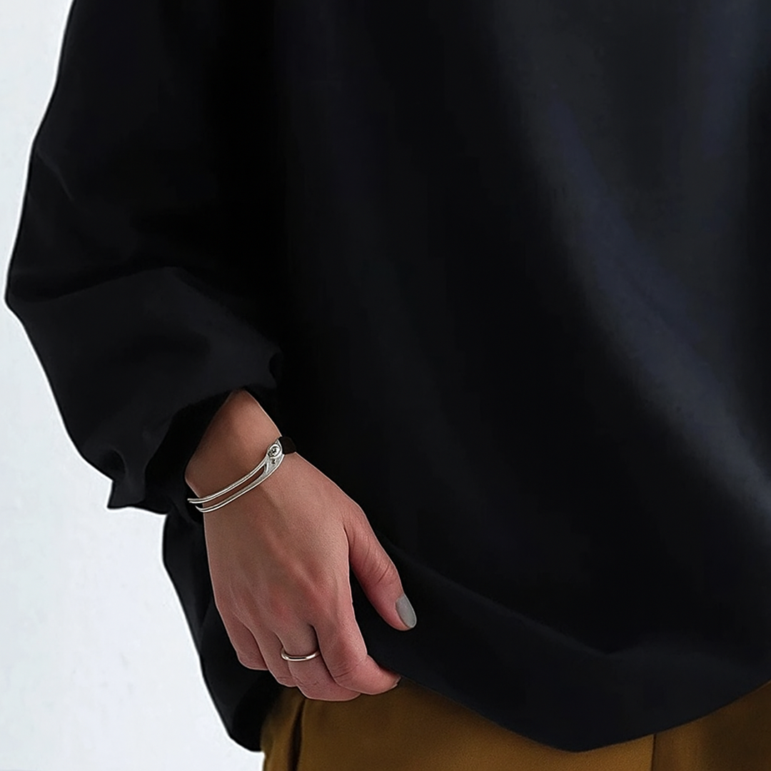 Damski Stylowy Golf | Czarny