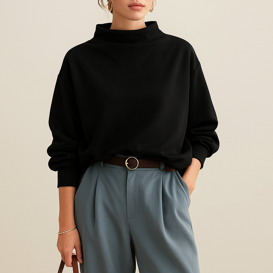 Damski Stylowy Golf | Czarny