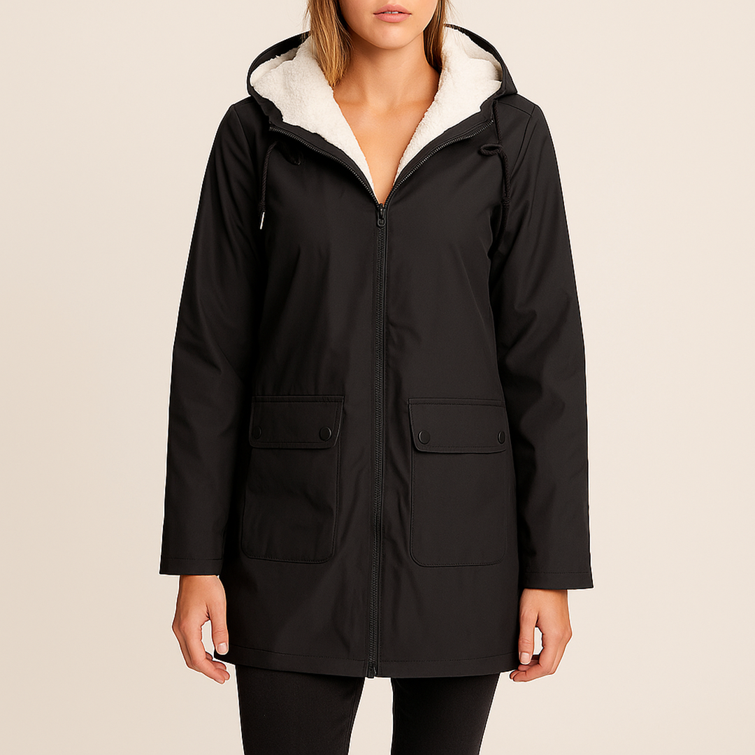 Damski Zimowy Trencz Z Kapturem | Stylowy