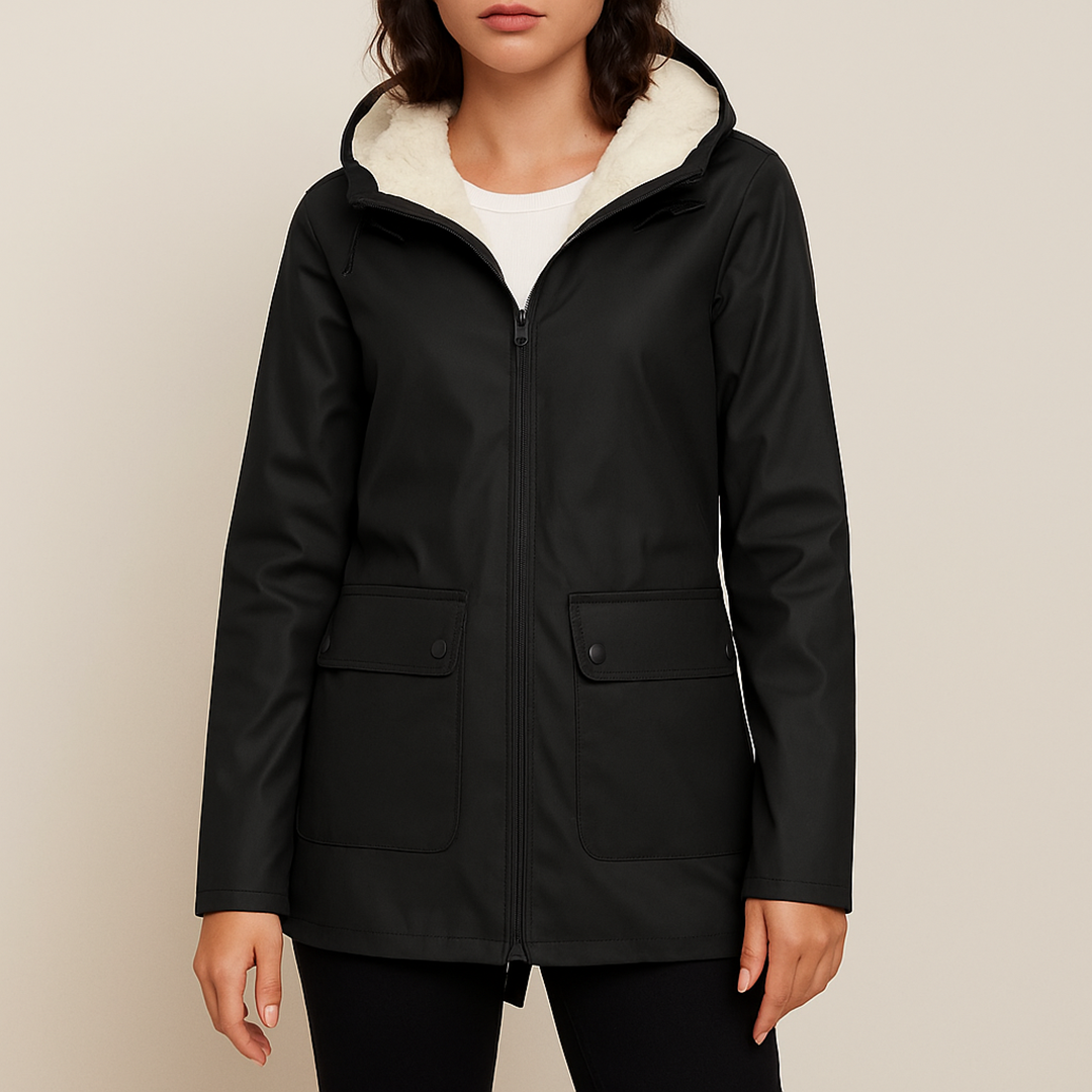 Damski Zimowy Trencz Z Kapturem | Stylowy