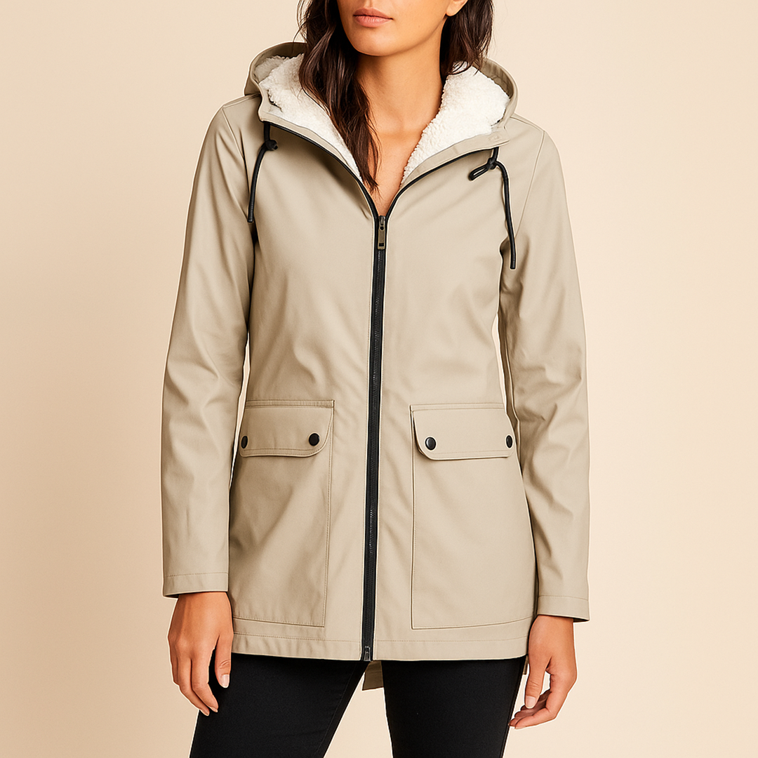 Damski Zimowy Trencz Z Kapturem | Stylowy