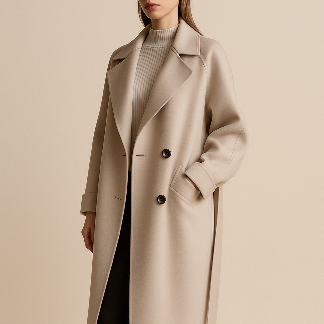 Długi Płaszcz Dla Kobiet | Z Paskiem