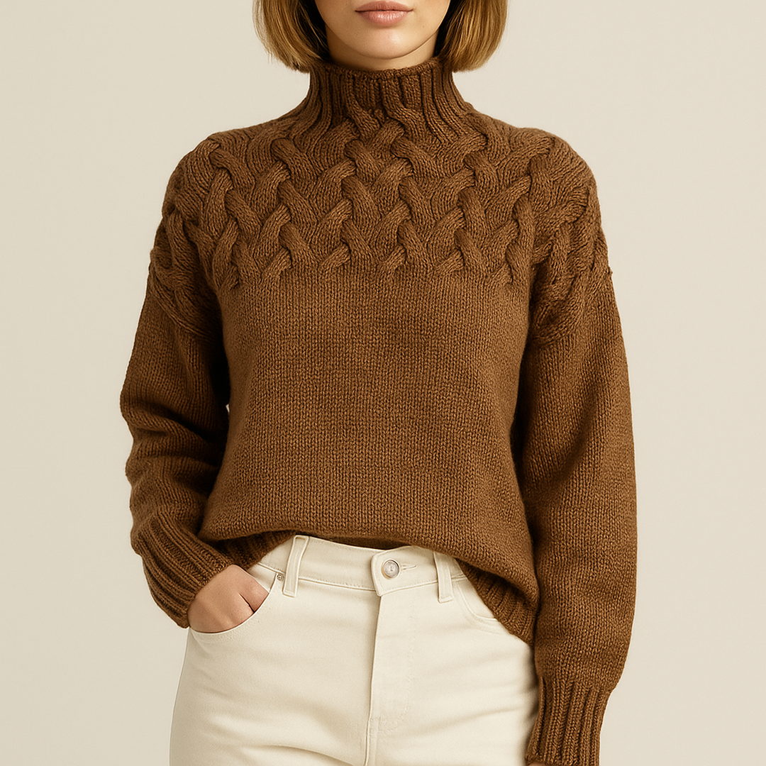 Dzianinowy Golf Dla Kobiet | Stylowy