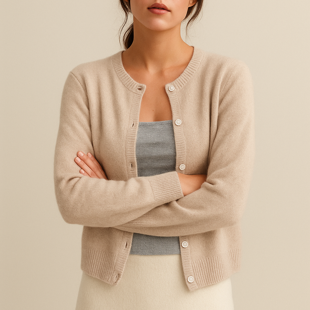 Dzianinowy Kardigan Dla Kobiet | Długi Rękaw