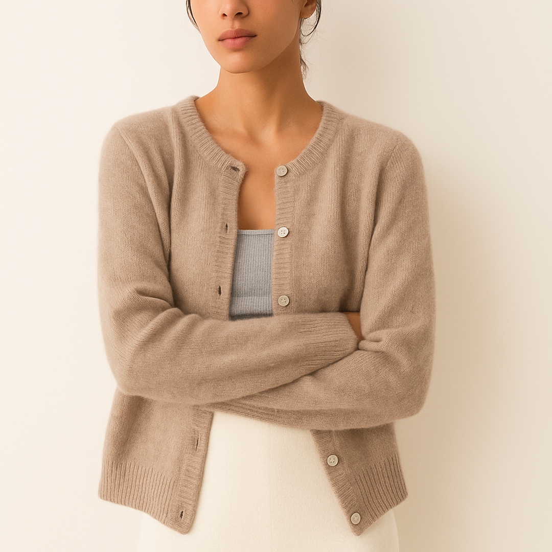 Dzianinowy Kardigan Dla Kobiet | Długi Rękaw