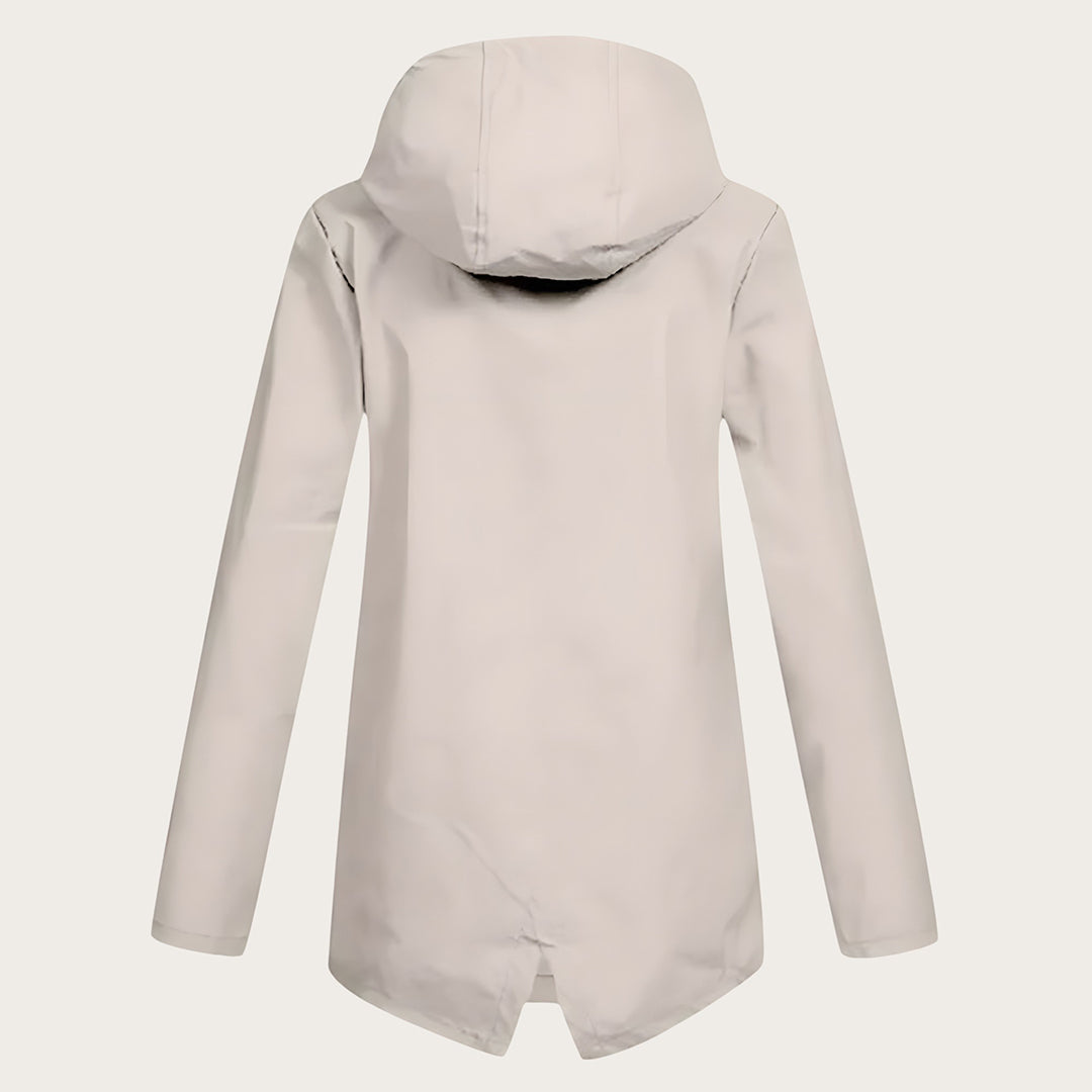 Damski Przeciwdeszczowy Płaszcz Z Kapturem | Długi