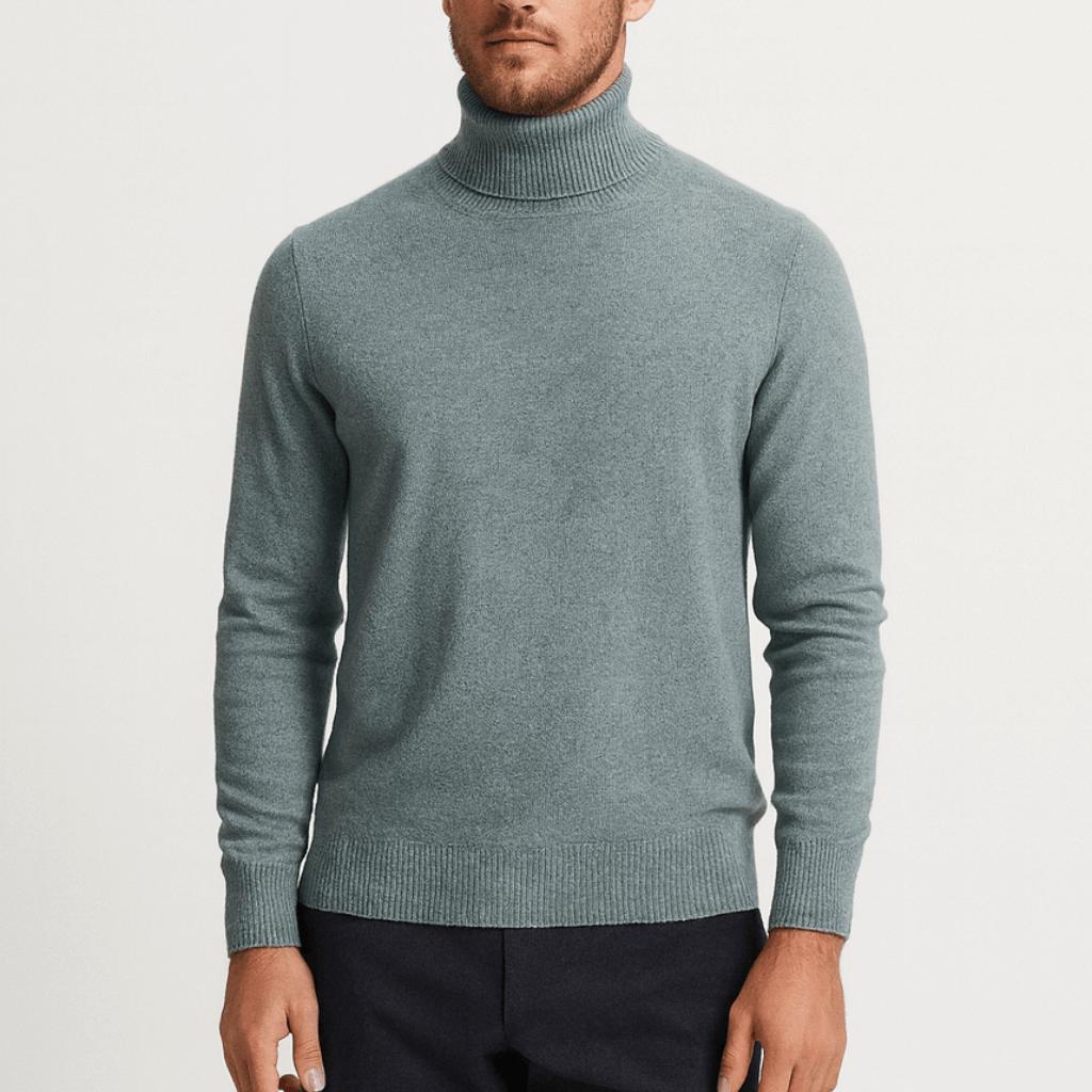 Golf z wełny premium dla mężczyzn - miękki, oddychający, odporny na zapachy