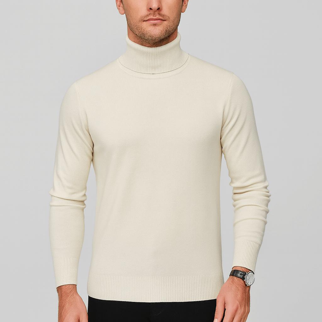 Golf z wełny premium dla mężczyzn - miękki, oddychający, odporny na zapachy