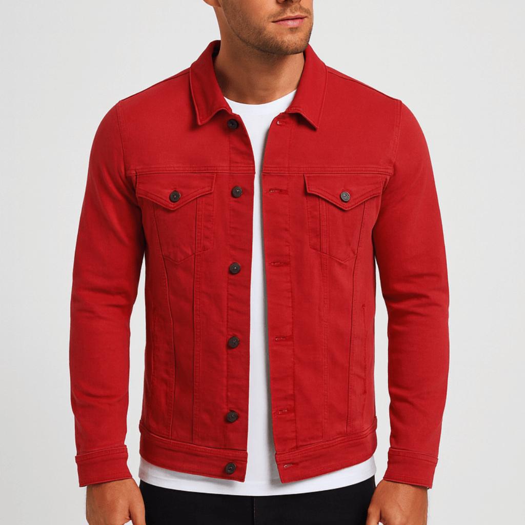 Kurtka o dopasowanym kroju z kieszeniami na piersi i klasycznym zapięciem na guziki