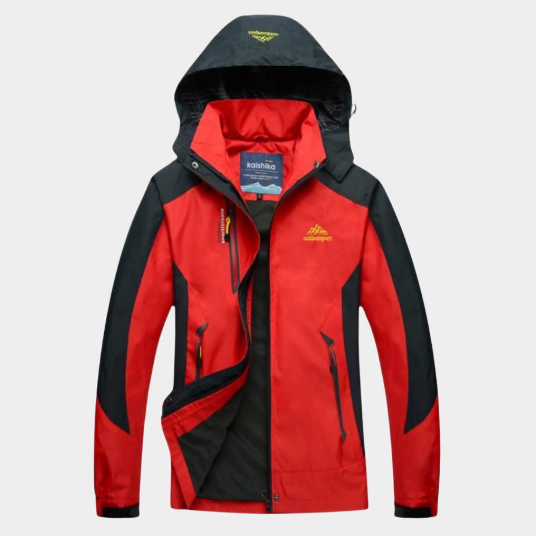 Kurtka outdoorowa wiatroszczelna, oddychająca i regulowana dla mężczyzn