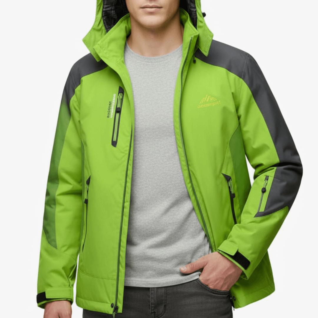 Kurtka outdoorowa wiatroszczelna, oddychająca i regulowana dla mężczyzn