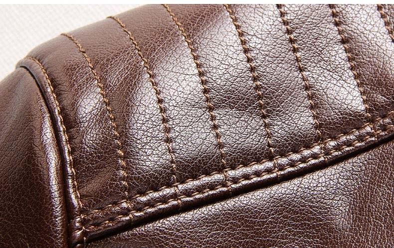 Kurtka skórzana w stylu western dla mężczyzn – dopasowana wodoodporna modna