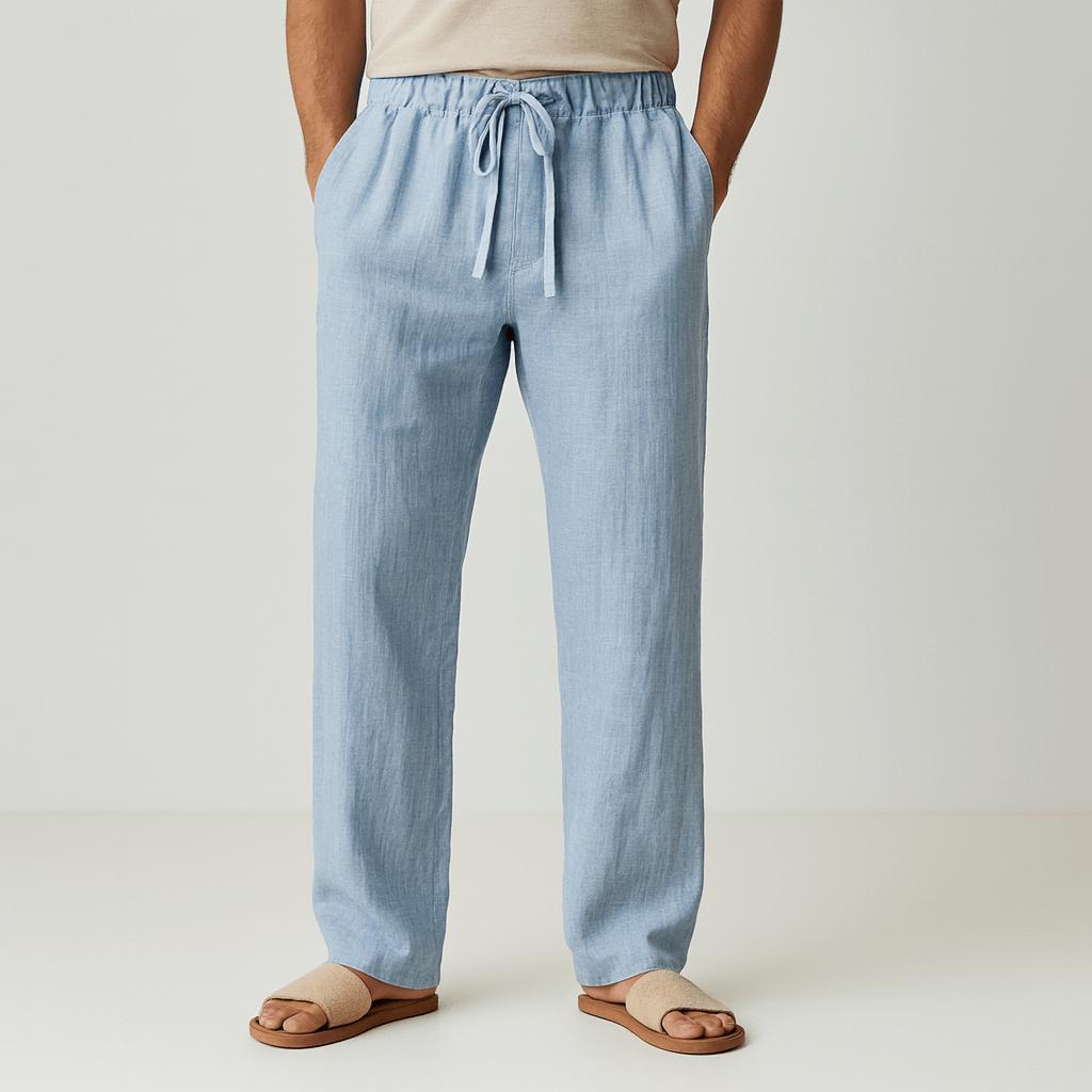 Miękkie lniane spodnie casualowe dla mężczyzn – najwyższy komfort i letnia elegancja