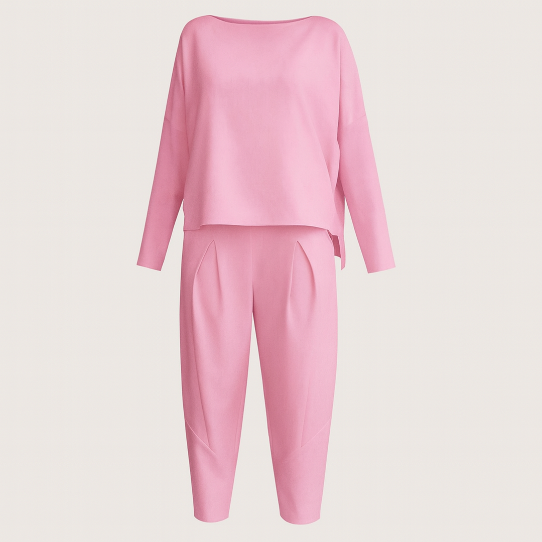 Damski Zestaw Top I Spodnie Haremki | Długi Rękaw