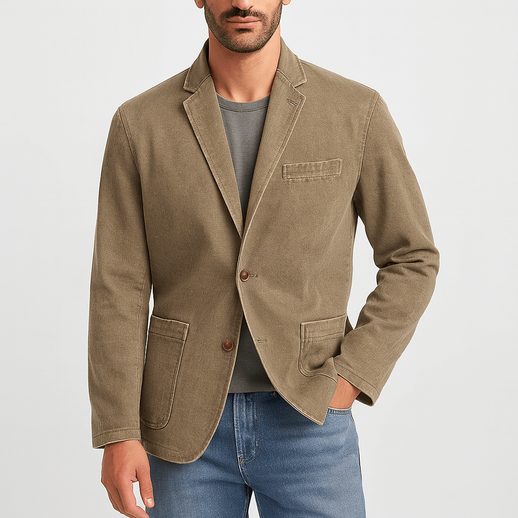 Blezery vintage z prostym kołnierzem