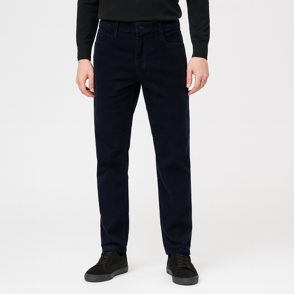 Elastyczne, stylowe spodnie sztruksowe