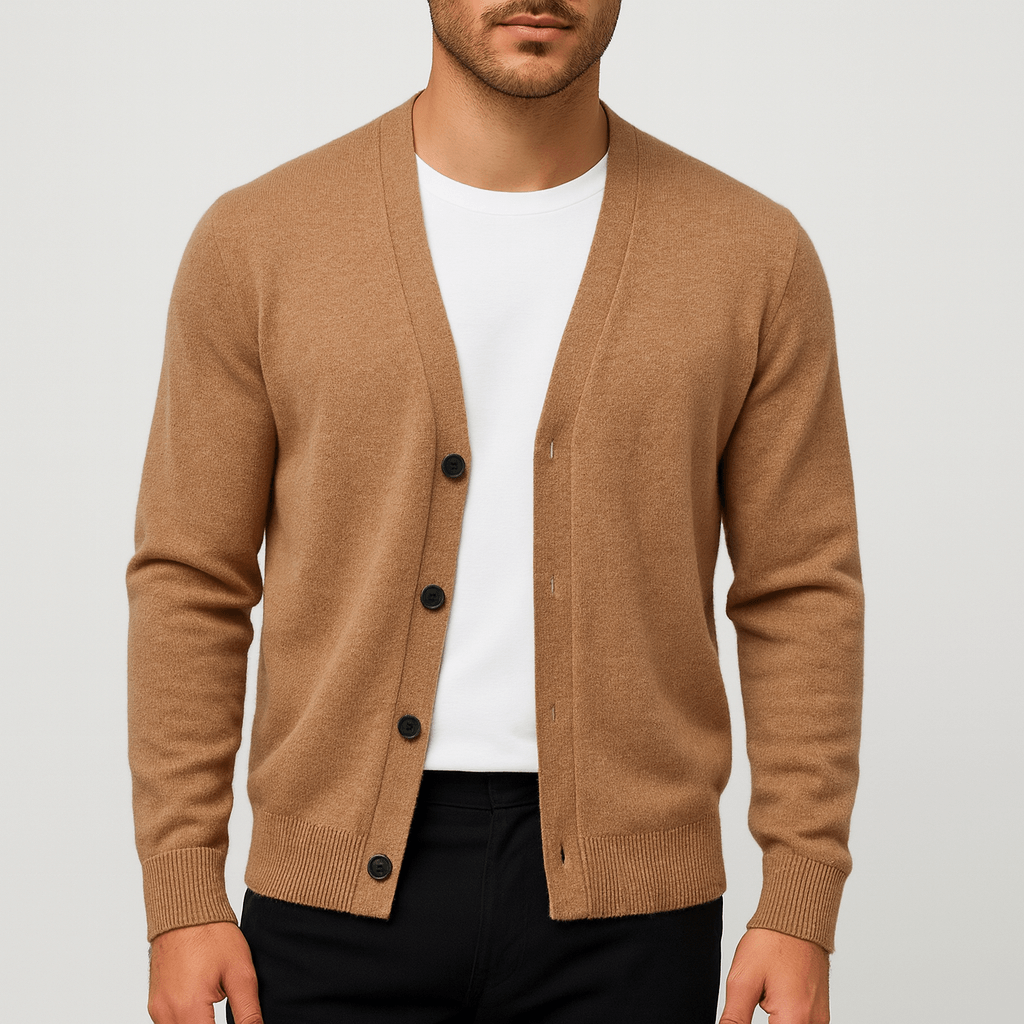 Elegancki kardigan z wełny merynosów